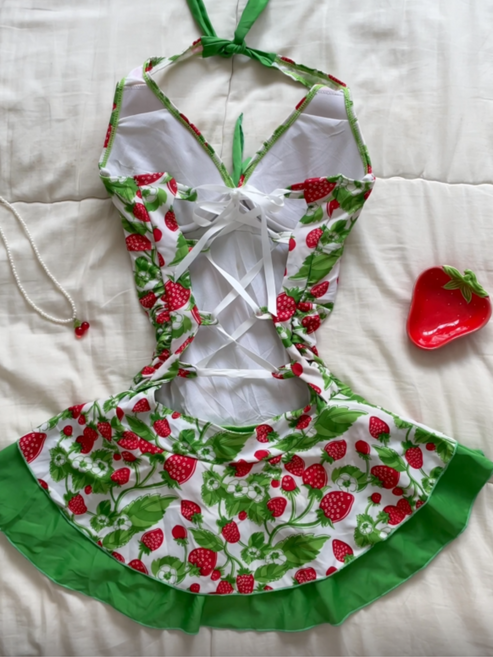 Pavenna® Strawberry Swimsuit Dress